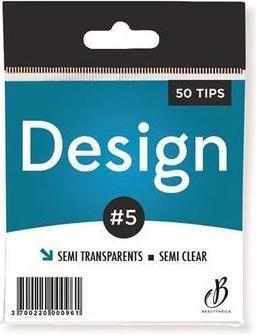 Image du produit Beautynails Tips Design Semi-Transparent N05 - 50 Tips (Ongles artificiels)