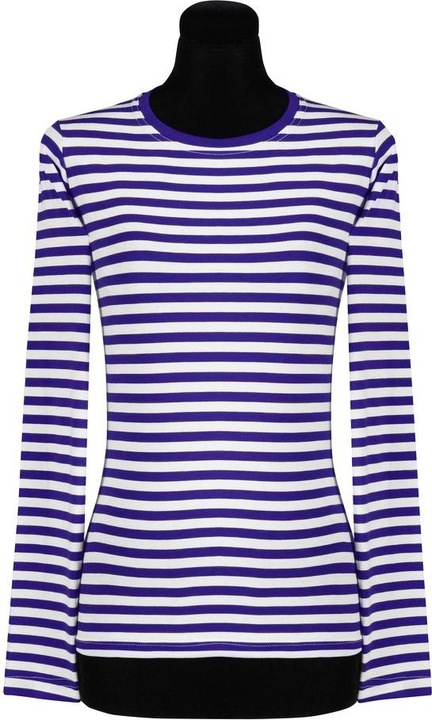Produktbild Thetru Damen Ringelshirt langarm blau-weiss – alltagstauglich (XS)
