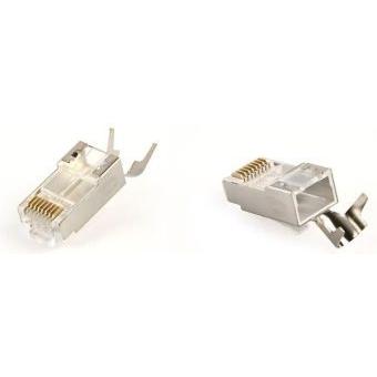 Cablexpert Cable Gembird Konektors Gembird CAT7 8P8C RJ45 gold plated 15u FTP SFTP 50pcs (FTP, SFTP, CAT7), Cavo di rete