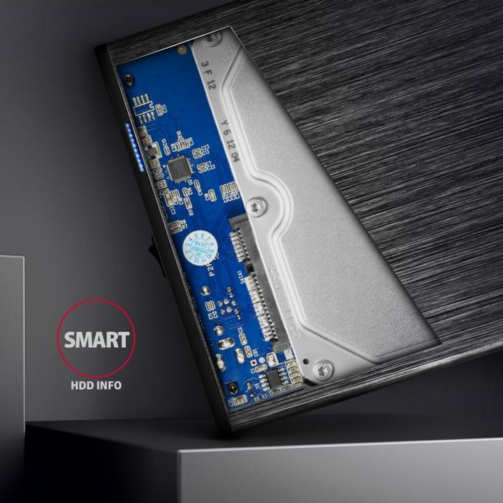 Immagine prodotto Axagon EE35-XA3 - Alloggiamento HDD - 3,5 pollici - SATA - Serial ATA II - Serial ATA III - 5 Gb (3.5")