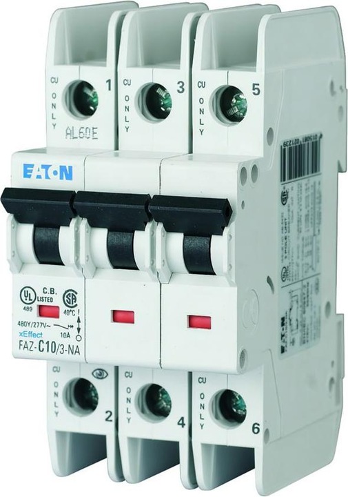 Produktbild Eaton MOE FAZ-C10/3-NA Leistungsschutzschalter C-Charakter 10A 3p
