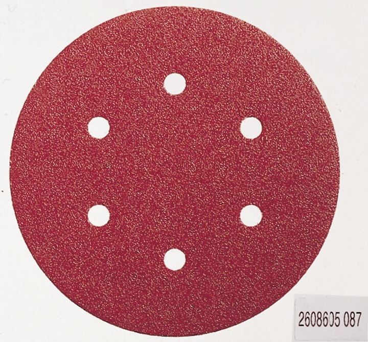 Bosch Professional Zubehör Schleifblatt C430, 150 mm, 120, 6 Löcher, Klett, 5er-Pack (120)