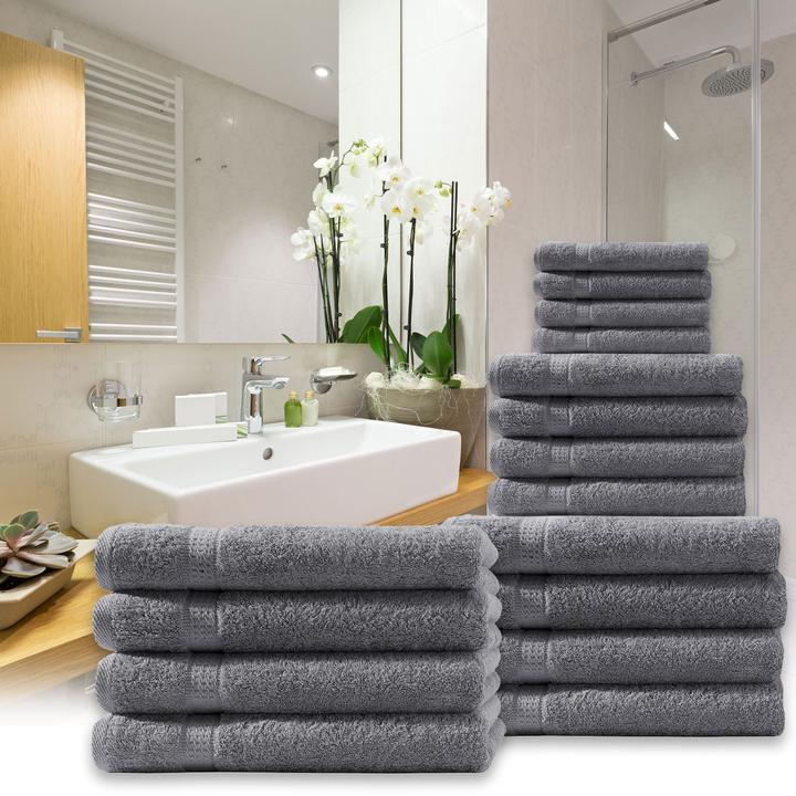 Immagine prodotto Casativo Set di asciugamani da 12 pezzi (100 x 50 cm, 50 x 30 cm, 140 x 70 cm)