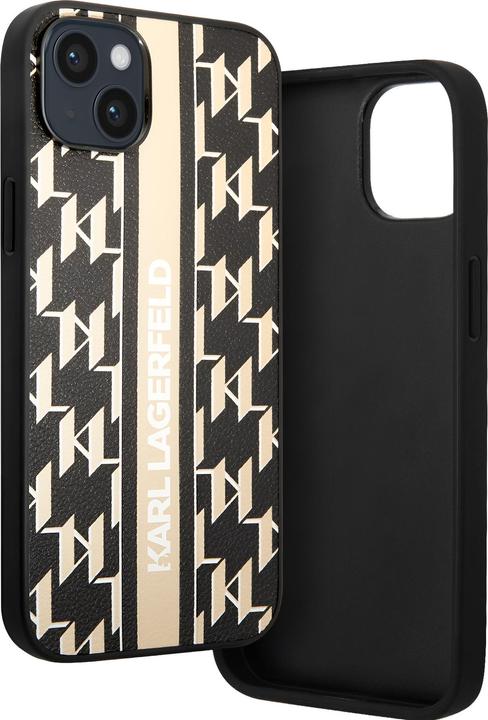 Image du produit Karl Lagerfeld KLHCP14SPGKLSKW iPhone 14 6.1 "étui rigide marron / marron à rayures Monogram (Apple iPhone 14)