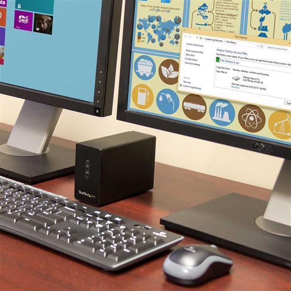 Actual product image StarTech Dual-Bay 2.5in Drive Enclosure (2.5")