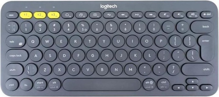 Logitech K380 Multi-Device Bluetooth (920-007582), Pilka (Eng. Int., Kabellos)