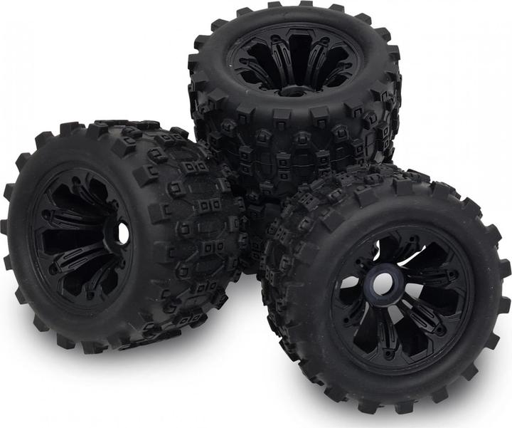 Produktbild Carson 1:8 Räder (4) King of Dirt schw.