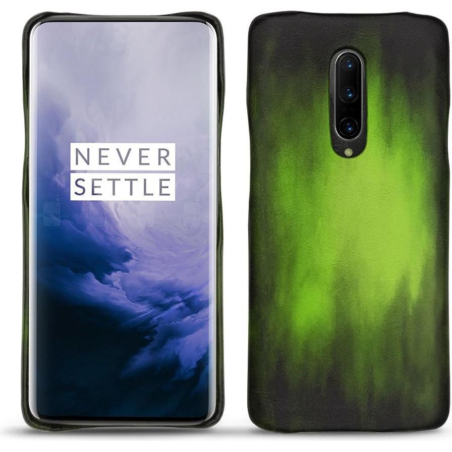 Noreve Lederschutzhülle (OnePlus 7 Pro), Smartphone Hülle, Grün