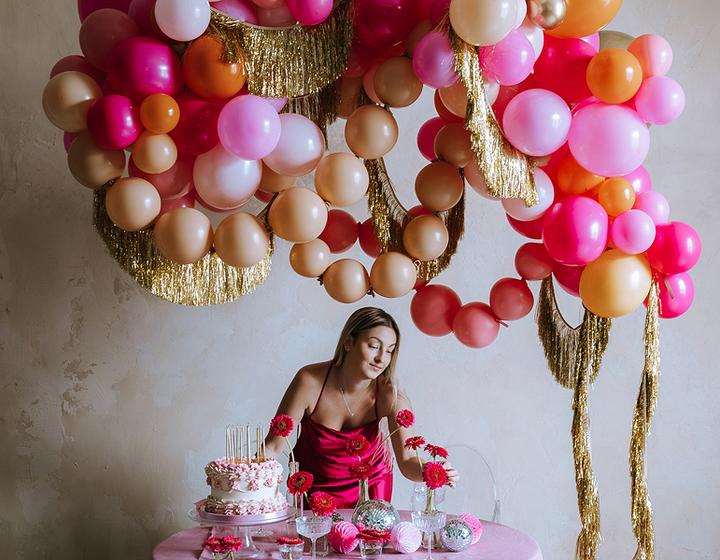 Image du produit Partydeco Ballons à chaîne Linking Ballon décoratif rose 33cm, 20 pièces (1 x)