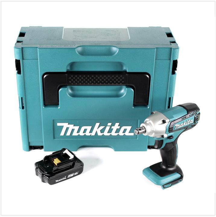 Produktbild Makita DTW 190 A1J Akku Schlagschrauber 18 V 190 Nm 1/2" + 1x Akku 2,0 Ah + Makpac - ohne Ladegerät