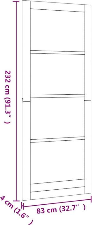 Actual product image vidaXL Solid pine doors