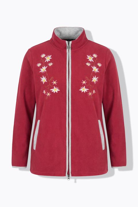 Actual product image Ulla Popken Edelweiss Embroidered Fleece Jacket (46, 48)