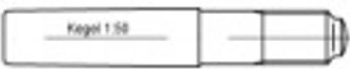 Actual product image Toolcraft Taper pin (Ø x L) 10 mm x 75 (100 pcs., 75 mm)