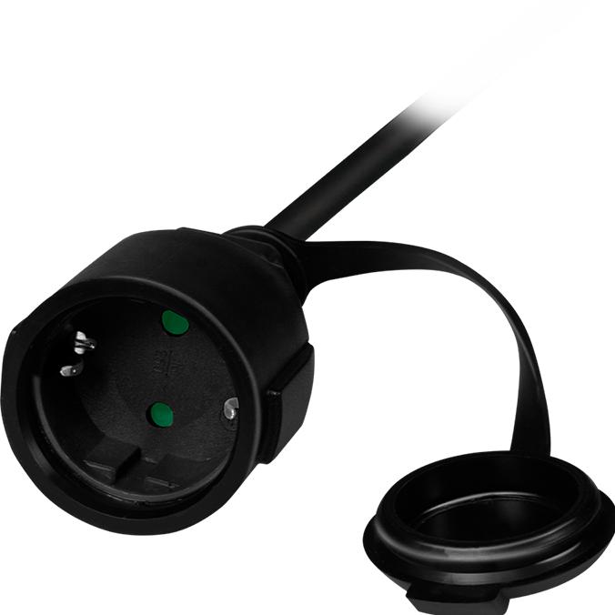 Produktbild LogiLink Strom-Verlängerungskabel (5 m, CEE 7/7)