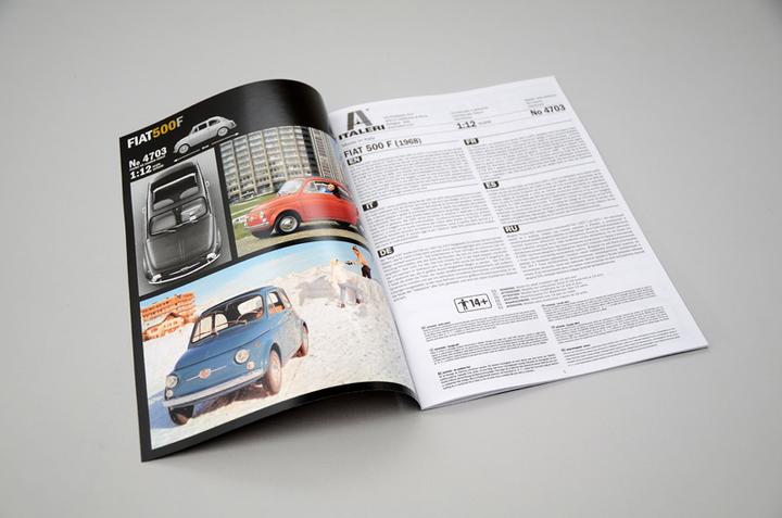 Actual product image Italeri Fiat 500F 1968