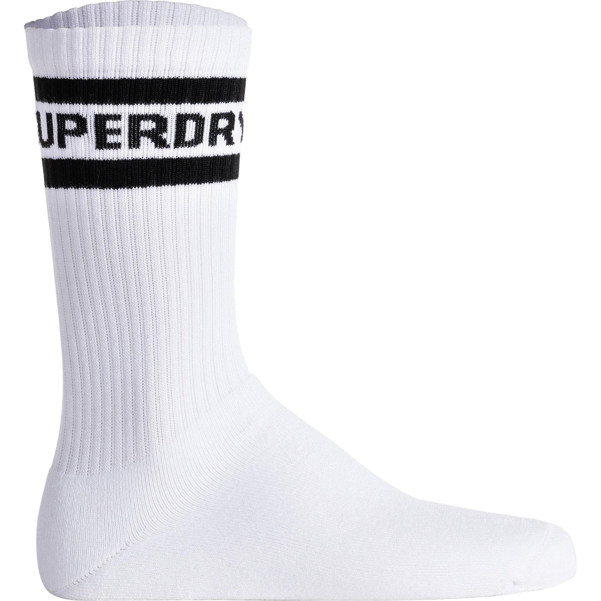 Thumbnail - Superdry, Herren, Socken, Socken Sportlich, Weiss, (3er Pack, 36 - 38)
