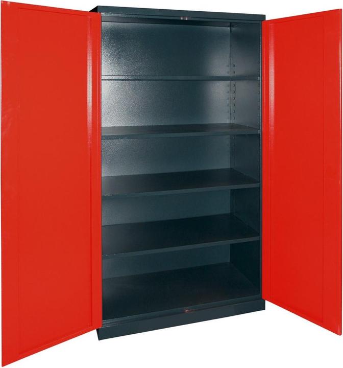 Image du produit Dema Schrank "XL-B" anthrazit/rot B110xH192xT38 (110 cm, 192 cm)