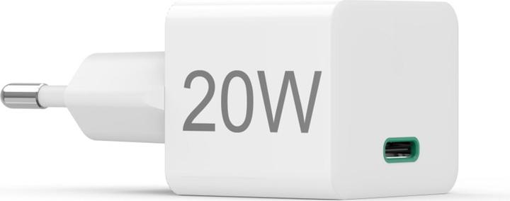 Actual product image Hama Mini Charger, Power Delivery (PD)/Qualcomm®, 20 Watt, White (20 W, 1 portion)