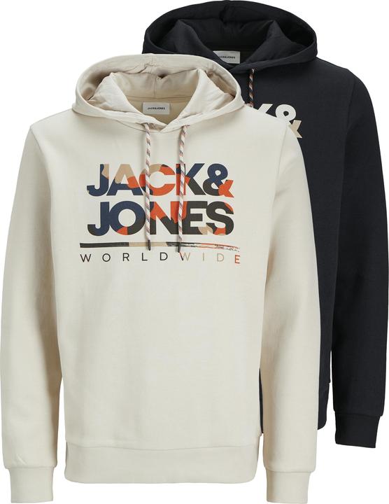 Jack & Jones Jjluke Sweat Hood 2pk Mp (XXL)