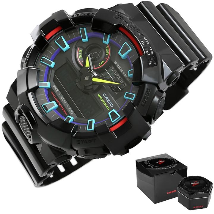 Immagine prodotto Casio GA-700RGB-1AER (Cronografo, Orologio digitale, 53 mm)