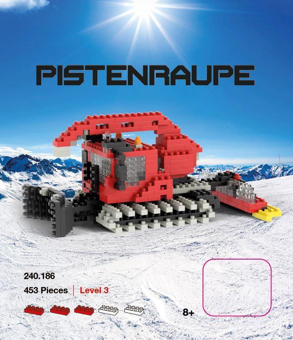 Actual product image Brixies Snow groomer made from mini bricks