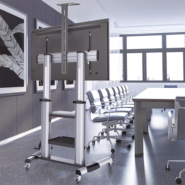 Immagine prodotto LogiLink Carrello per display/proiettore LCD - plastica, alluminio, acciaio - grigio, nero - (100 kg, 60" - 100")