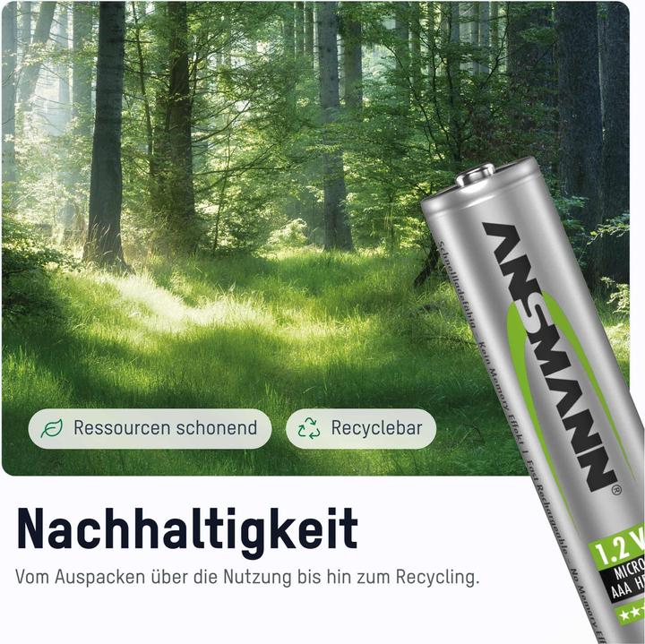 Produktbild Ansmann HR03 Micro 550 mAh (4 Stk., AAA, 550 mAh)