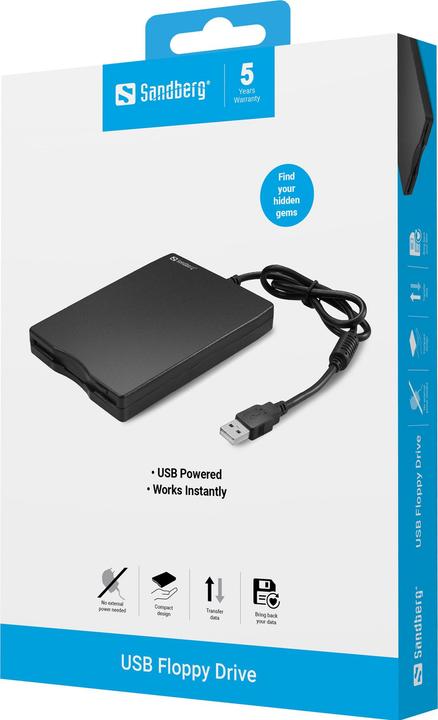 Image du produit Sandberg Mini lecteur de disquettes USB (lecteur de disquettes)