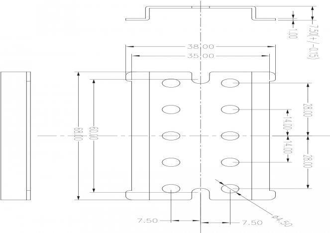 Produktbild Delock Halterung Hutschiene mit Endanschlag zur Wandmontage