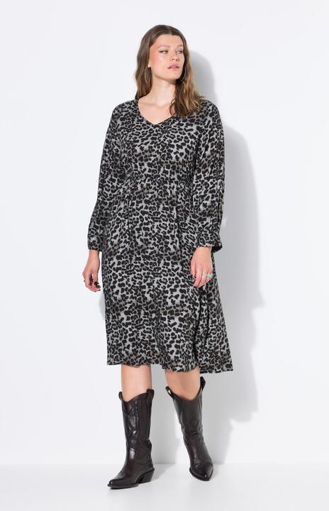 Produktbild Studio Untold Midikleid, A-Linie, Leo, elastische Taille (46, 48)