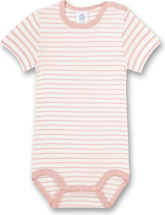 Actual product image Sanetta Body 2-pack short sleeve white and striped (92)