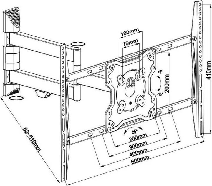 Image du produit Neomounts Support mural pour TV Support mural pour écran plat (Mur, 70", 40 kg)