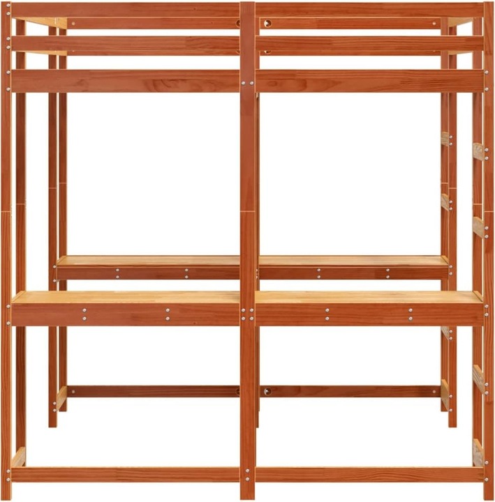Produktbild VidaXL Hochbett mit Schreibtisch & Leiter (180 x 200 cm)
