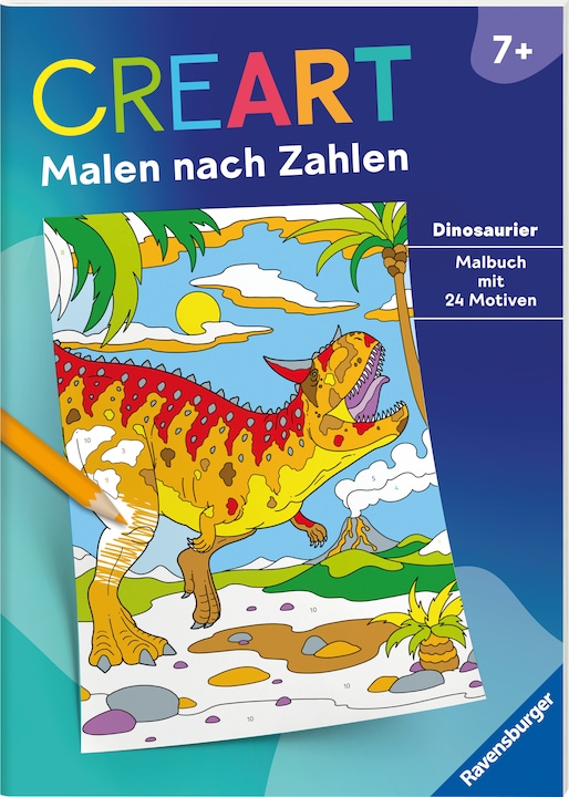 Produktbild Ravensburger CreArt Malen nach Zahlen ab 7: Dinosaurier