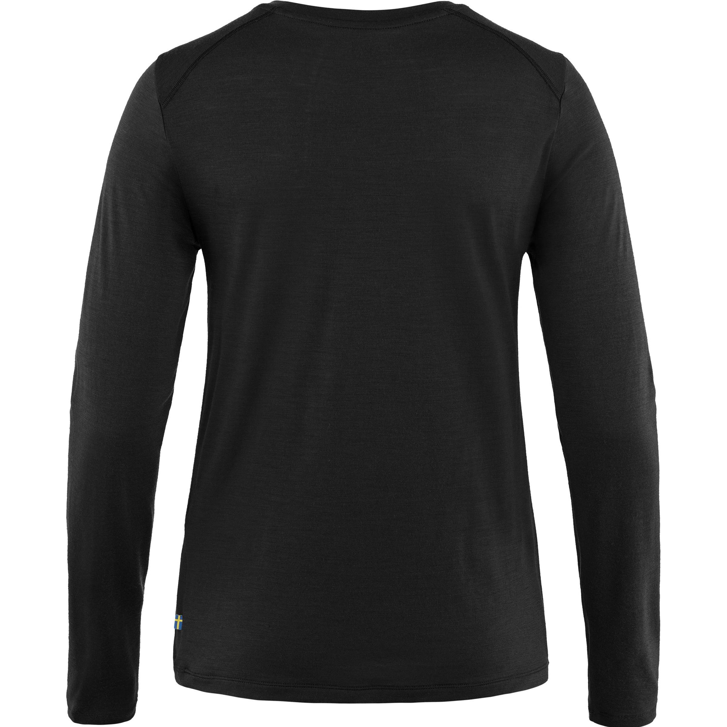 Thumbnail - Fjällräven, Damen, Funktionsshirt, Abisko Wool W (XS), Schwarz, XS