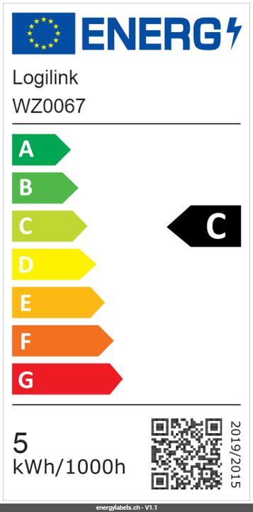 Label énergétique LogiLink Lampe loupe à LED (400 lm)