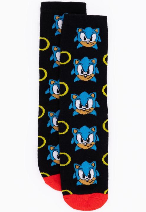 Image du produit Sonic The Hedgehog Chaussettes unisexes pour adultes (lot de 3) (Lot de 3, 40.5 - 45.5)