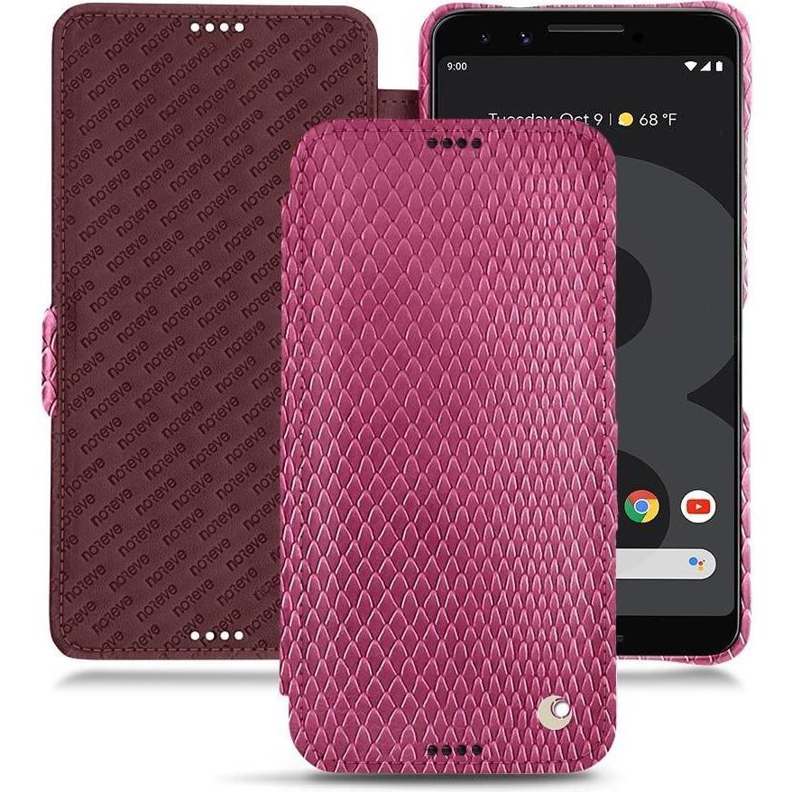 Noreve Lederschutzhülle horizontal (Google Pixel 3), Smartphone Hülle, Rosa