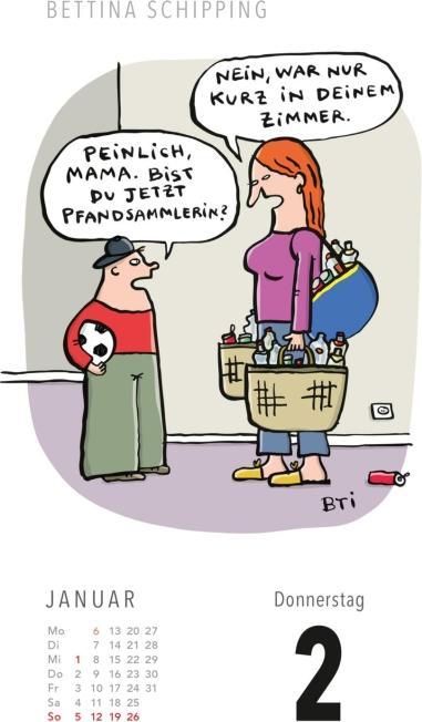 Produktbild Fiese Bilder Cartoons für jeden Tag 2025: Tageskalender