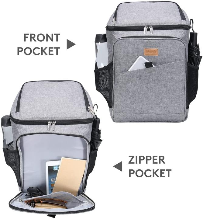 Image du produit Lifewit Sac à dos réfrigérant 26L, gris (26 l)