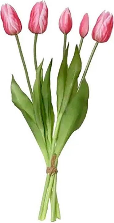 Everlands Pink tulips bouquet made of polypropylene, 15 x 15 x 40 cm (40 cm)