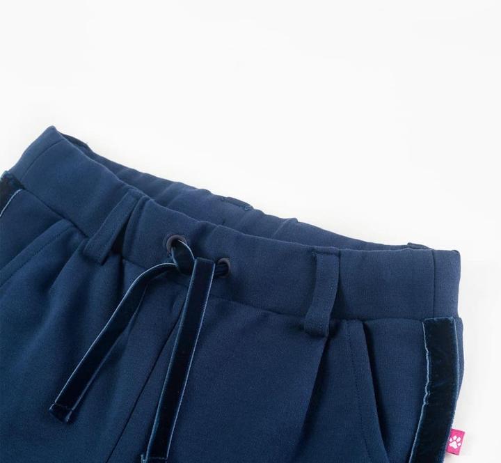 Produktbild vidaXL Kinderhose mit Schwarzen Zierleisten Marineblau (116)