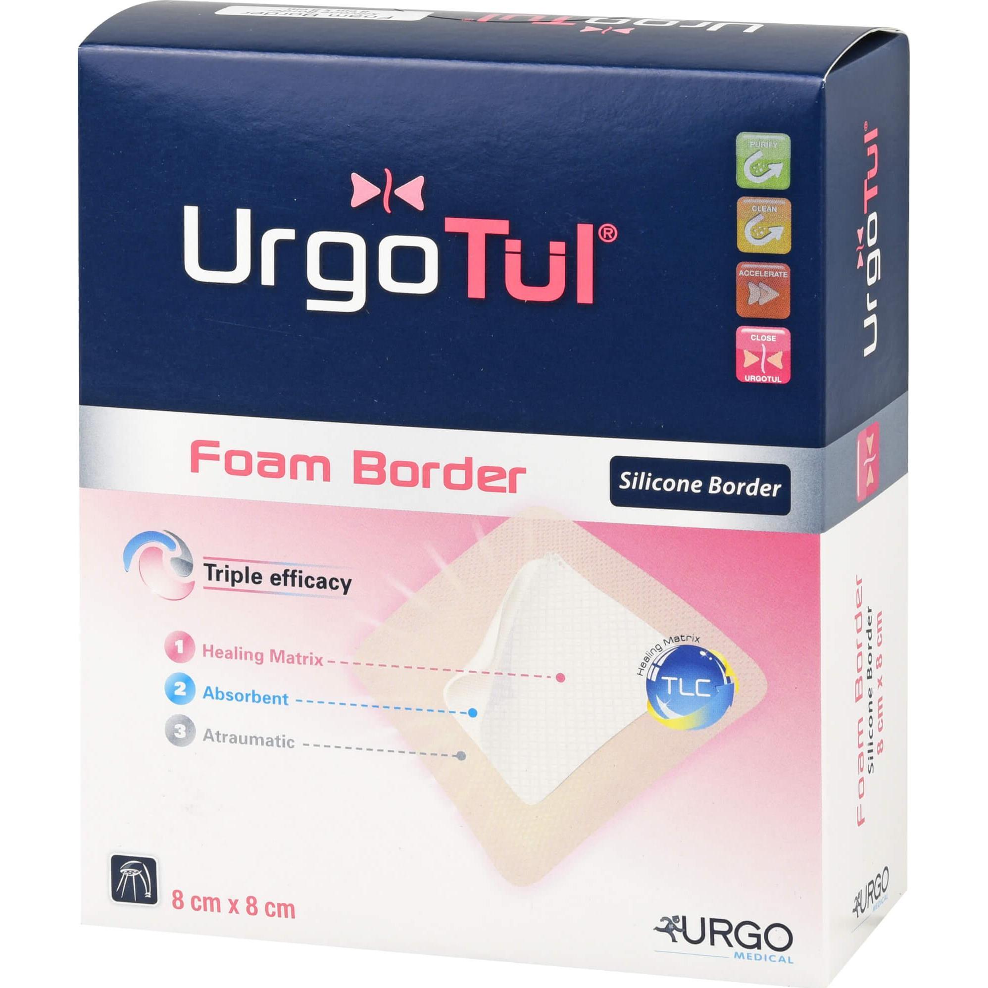 Thumbnail - Urgo, Verbandsmaterial, Urgotuel Foam Border 8x8cm