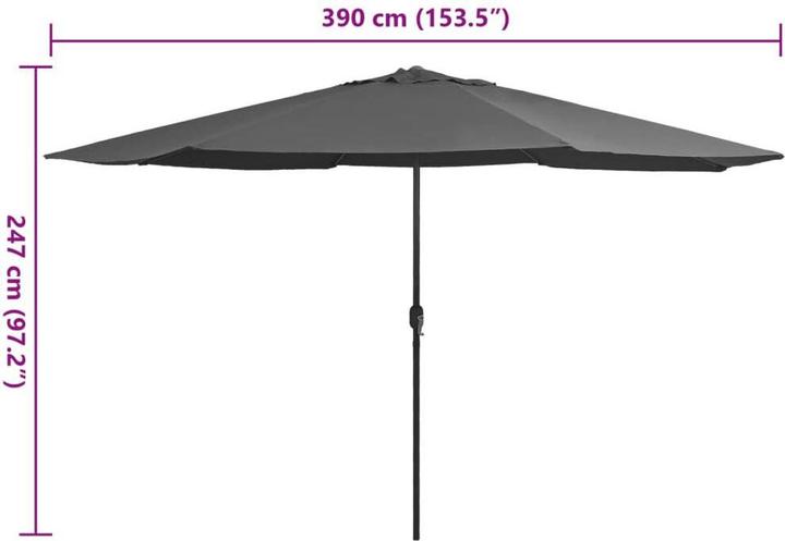 Image du produit vidaXL Sonnenschirm (4 m)