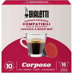 Bialetti Lavazza a Modo Mio - Corposo - 16 Kapseln, Caffettiera moka