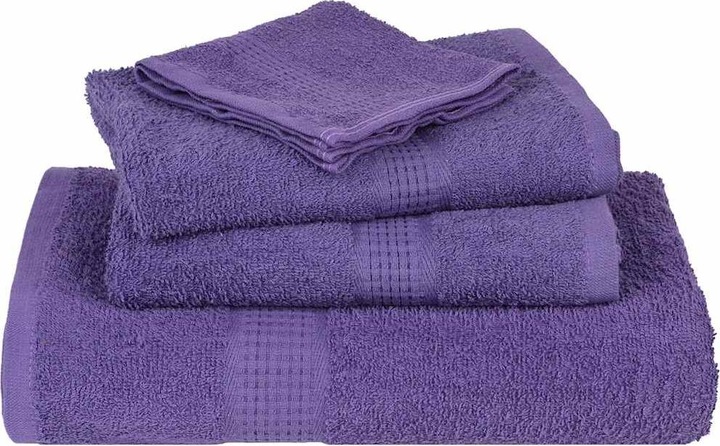 Productafbeelding VidaXL Handdoeken 4 st. Paars 100x200 cm 360 g/m² 100% katoenen strandlaken
