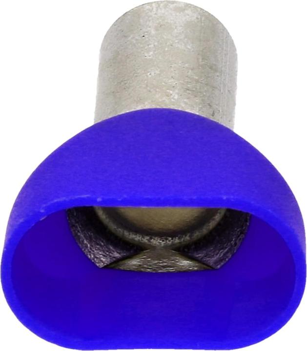 Produktbild Kalitec 50 Stück Cembre PKT1625 Zwillingsaderendhülsen isoliert 2x16mm² blau 25mm lang I Industriequalität v