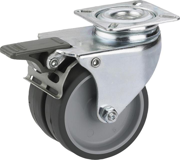 Dörner + Helmer Double roulette pivotante