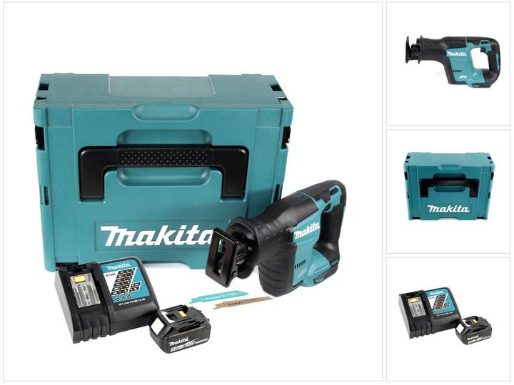 Image du produit Makita DJR 188 RTJ 18 V Brushless Li-ion Scie récipro sans fil avec Coffret de transport Makpac + 1