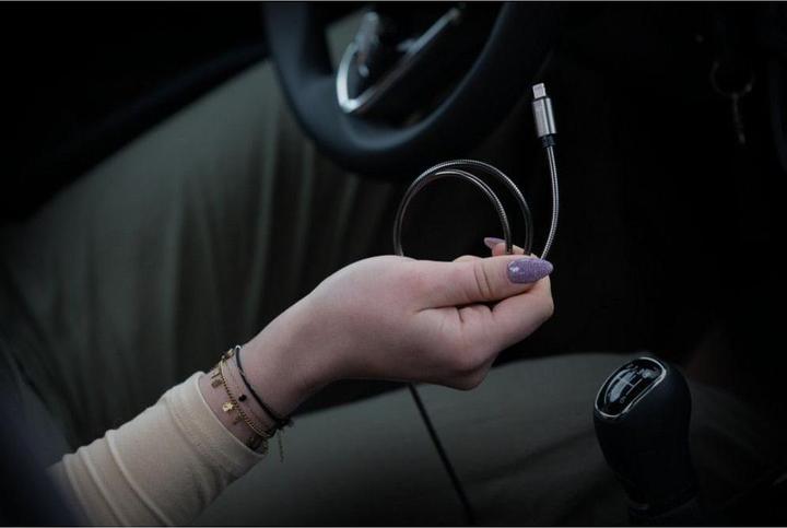 Produktbild Forcell Cable F-ENERGY Metal C238 cable Type C to Lightning PD 3A 27W 2 m silver (2 m, 27 W)